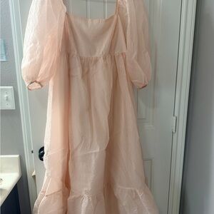 Rachel Pally Blush Smocked Dress